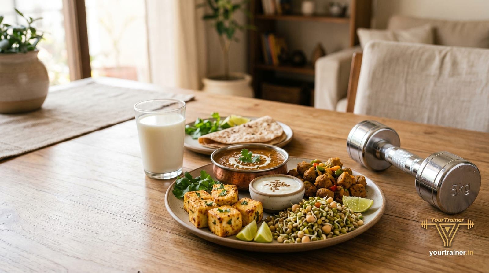 How to Build Muscle on a Vegetarian Indian Diet: Complete Science-Backed Plan