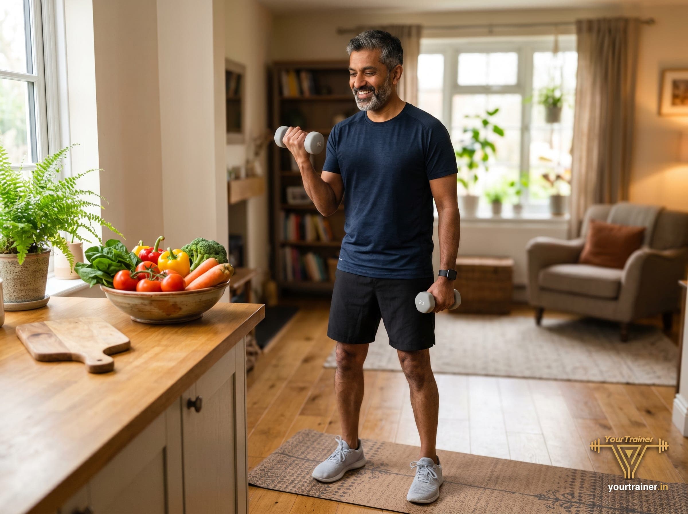 Indian diabetes coach online discussing blood sugar management and insulin sensitivity with NRI client in USA