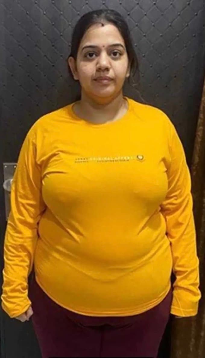Priya before