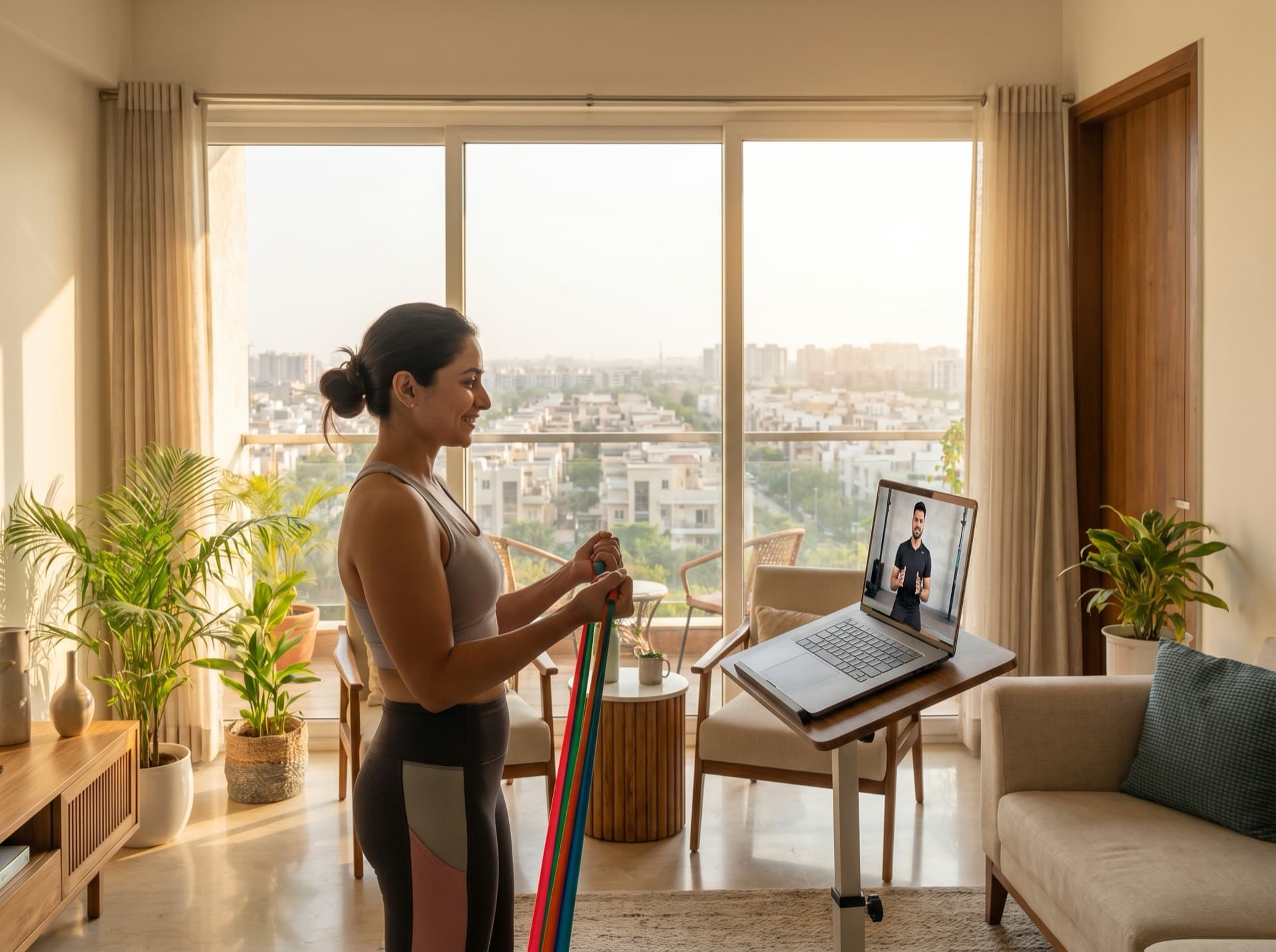 Online personal training session in Faridabad apartment