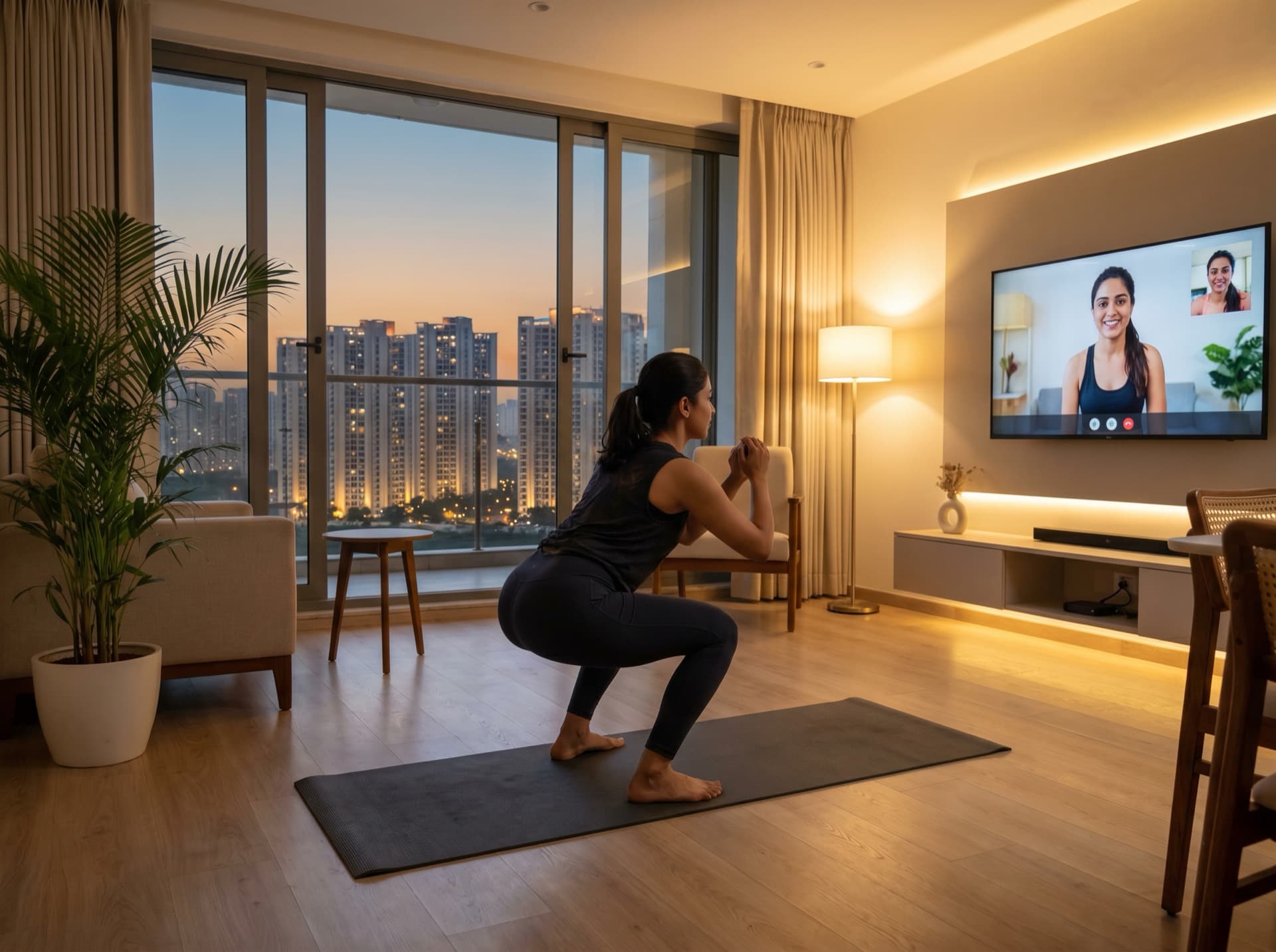 Online personal training session in Noida Sector apartment