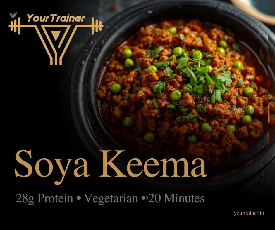 Soya Keema Recipe: 28g Protein Vegetarian Indian Dinner (20 Min)