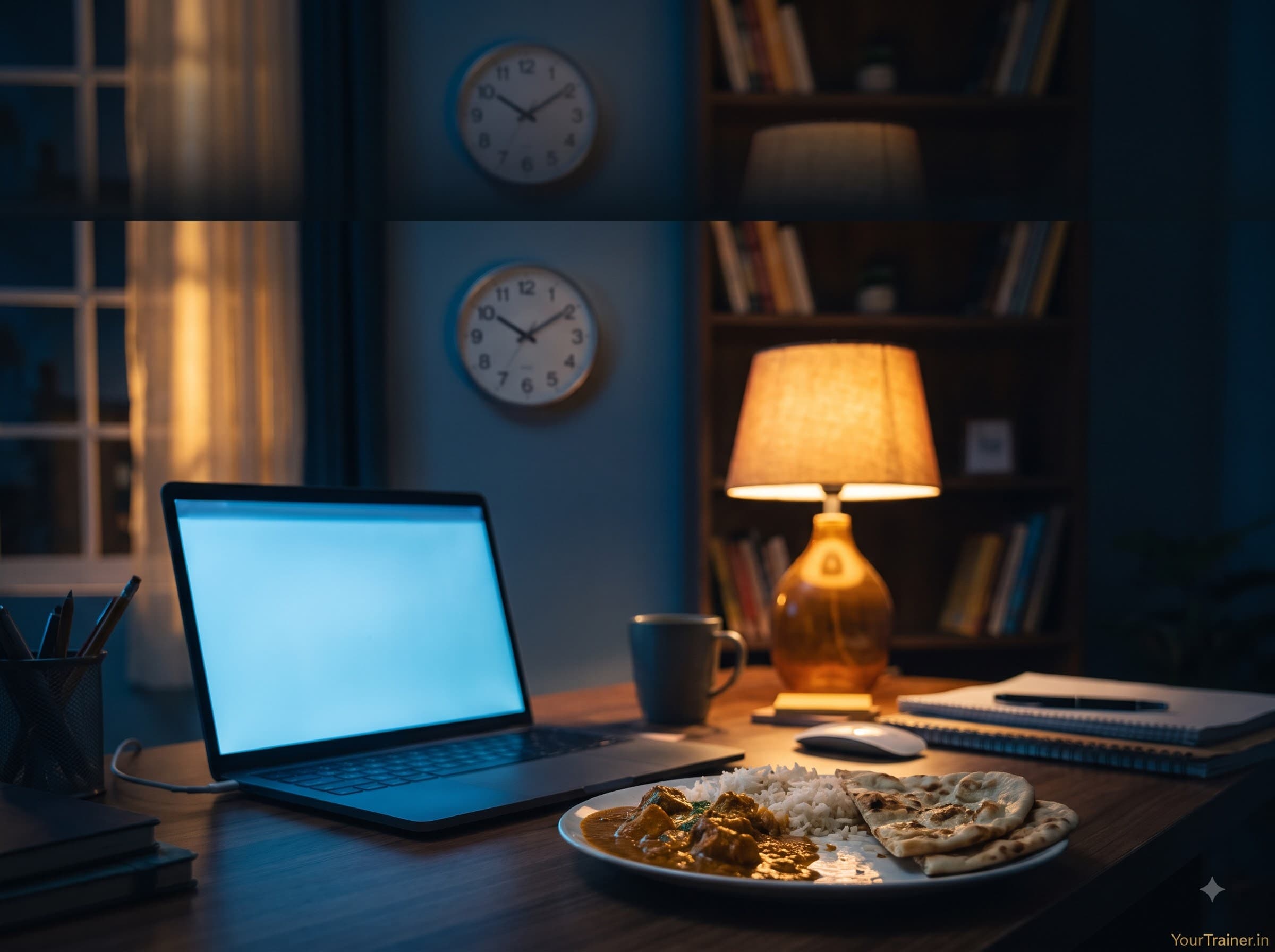Late-Night India Calls and Midnight Snacking: A Fitness Plan for US Tech NRIs