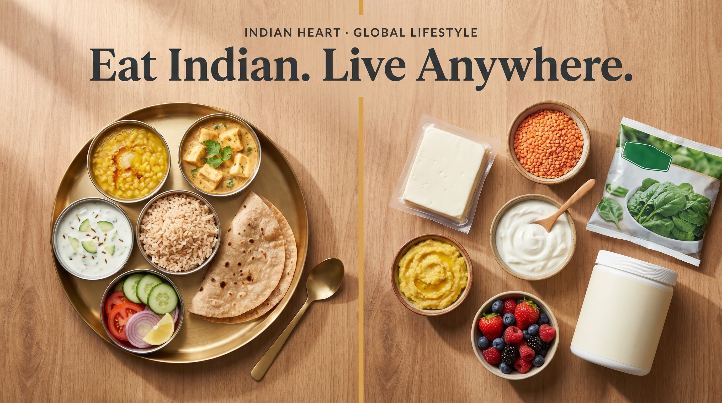 Eat Indian. Live Anywhere. - Indian thali and global supermarket substitutes for NRIs