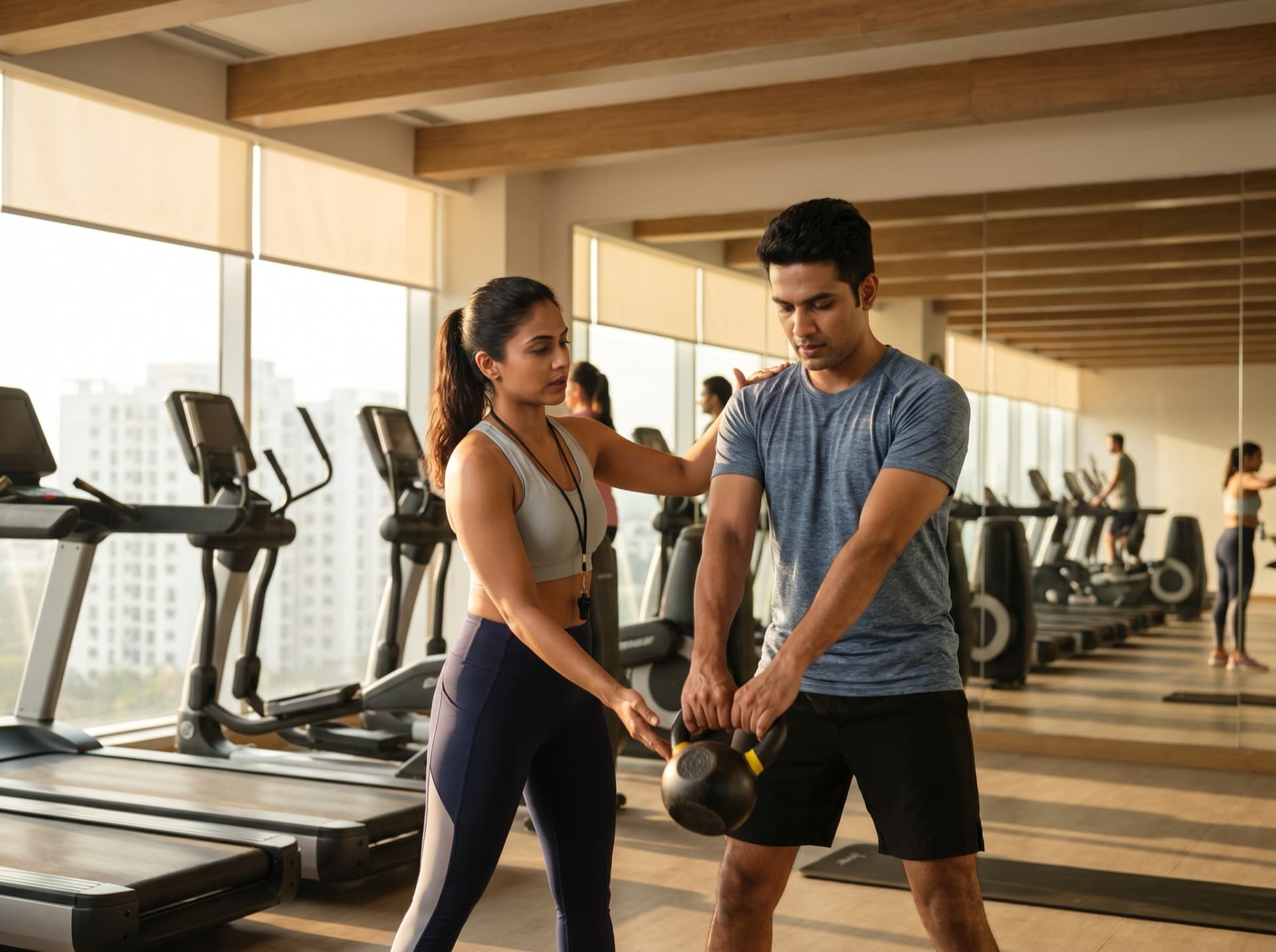 1-on-1 personal training across Electronic City - home, apartment gym, or online