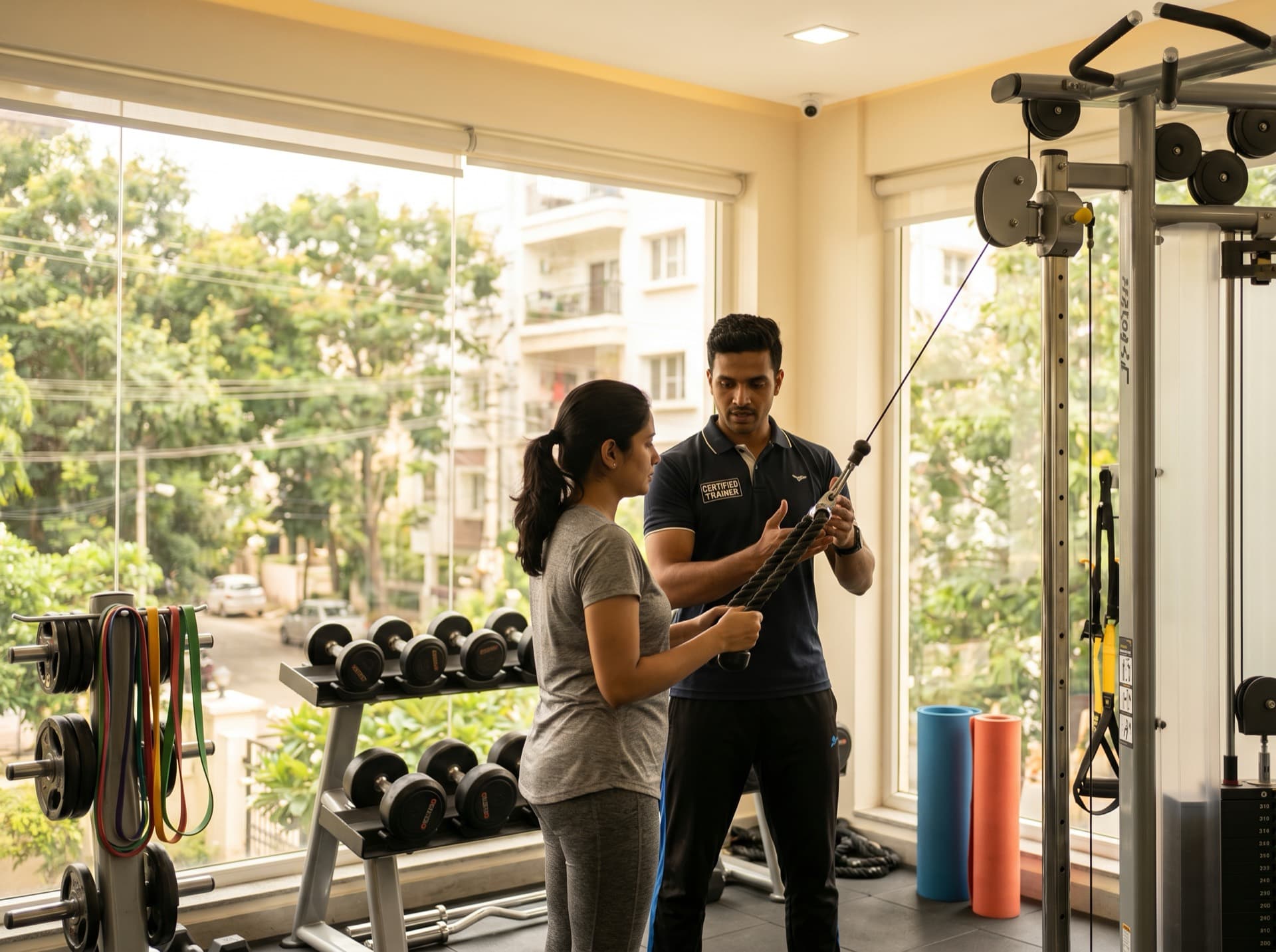 1-on-1 personal training across JP Nagar - home, apartment gym, or online