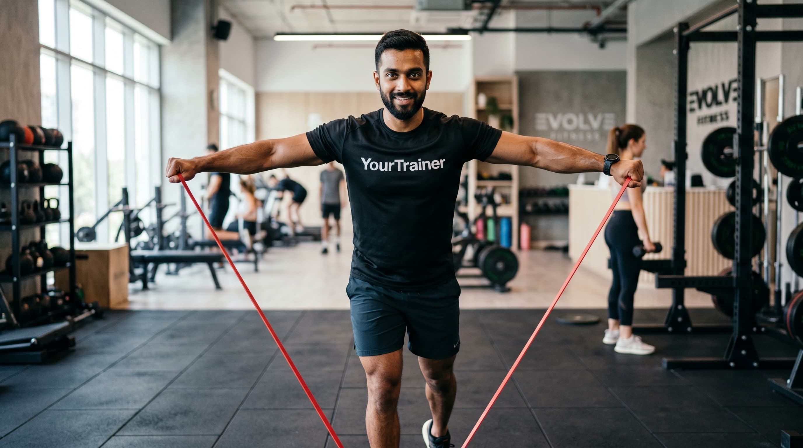 Indian woman in Dubai doing strength training with GLP-1 nutrition coaching