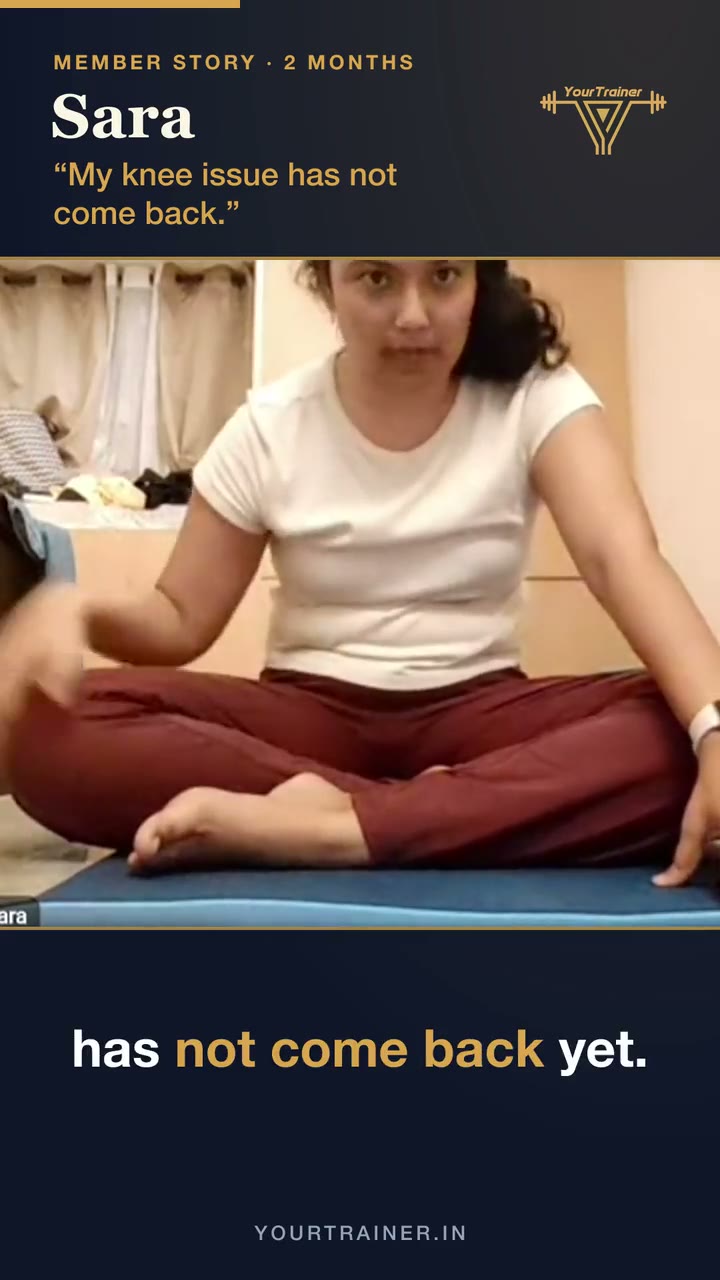 Sara: Knee pain has not come back